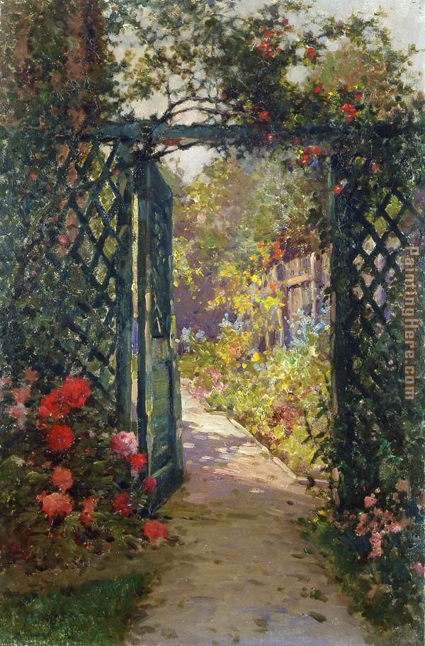 Alfred de Breanski The Garden Gate painting anysize 50% off