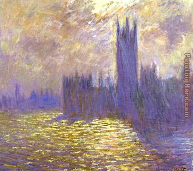 Claude Monet Houses of Parliament London painting anysize 50% off