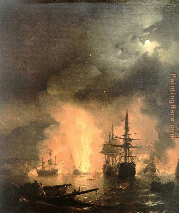 Ivan Constantinovich Aivazovsky Battle of Chesma painting anysize 50% off