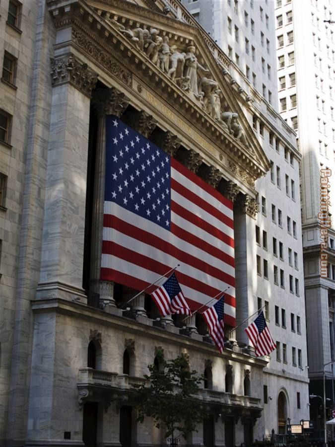 Leroy Neiman New York Stock Exchange painting anysize 50% off