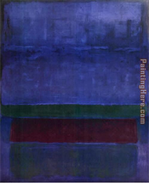 Mark Rothko Blue Green and Brown painting anysize 50% off