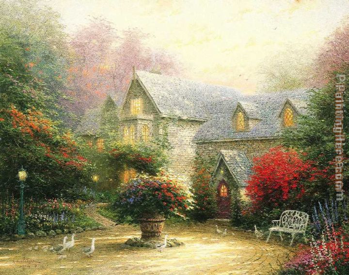 Thomas Kinkade The Blessings Of Spring painting anysize 50% off