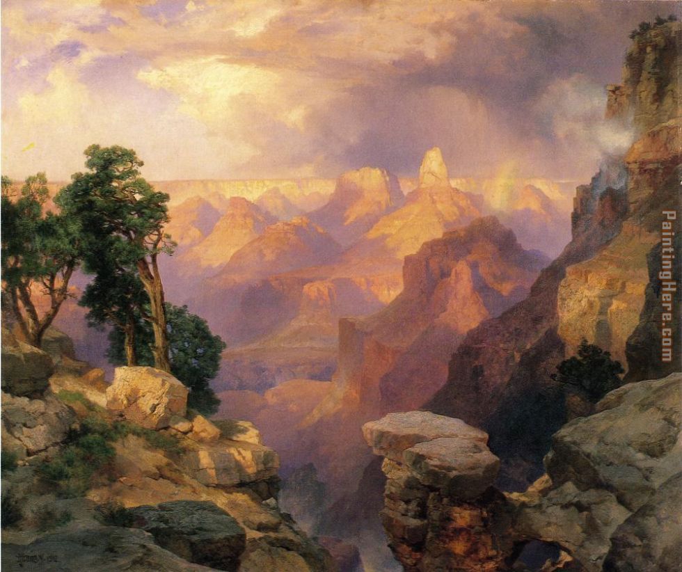 Thomas Moran Grand Canyon with Rainbows painting anysize 50% off