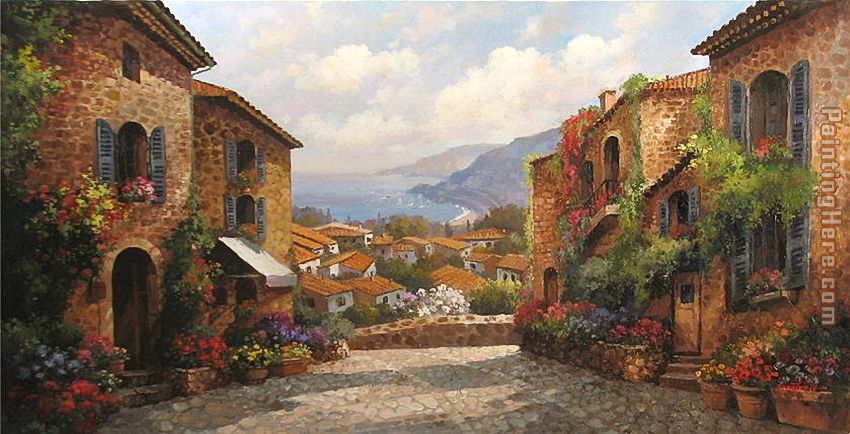 Unknown Artist Town by Paul Guy Gantner painting anysize 50% off