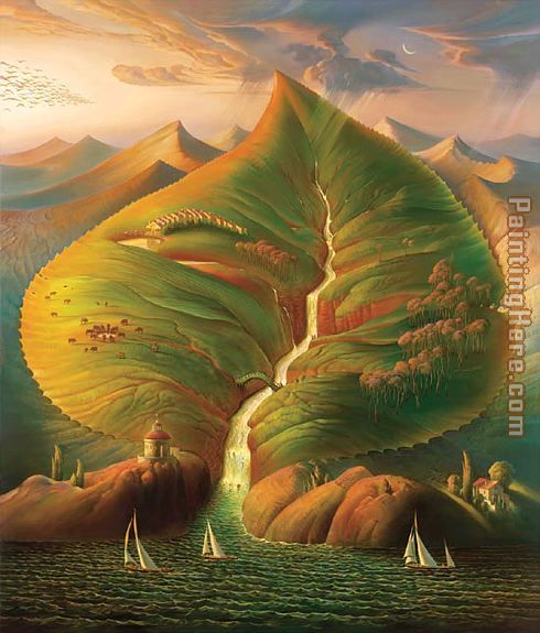 Vladimir Kush ocean sprout painting anysize 50% off