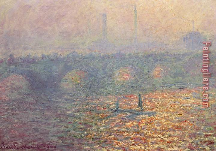 Claude Monet Waterloo Bridge painting anysize 50% off