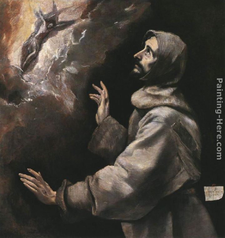 El Greco St. Francis Receiving the Stigmata painting anysize 50% off