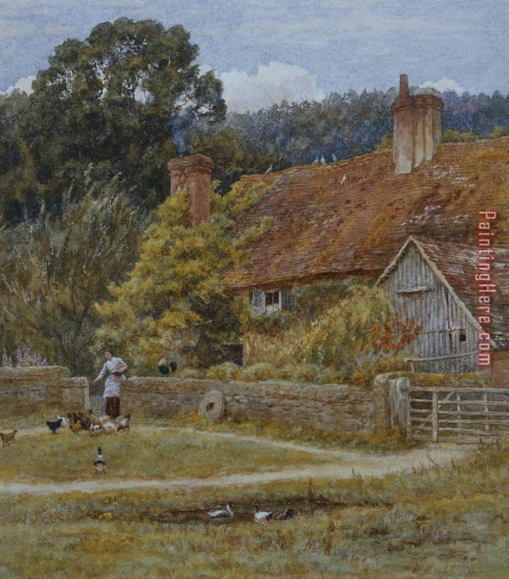 Helen Allingham Netley Farm Shere Surrey painting anysize 50% off