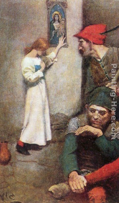 Howard Pyle Joan of Arc in Prison painting anysize 50% off