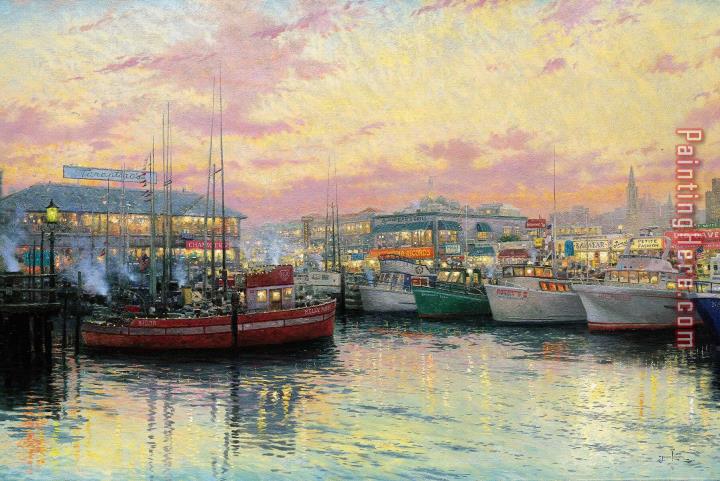 San Francisco Giants It Our Time Artwork By Thomas Kinkade Oil