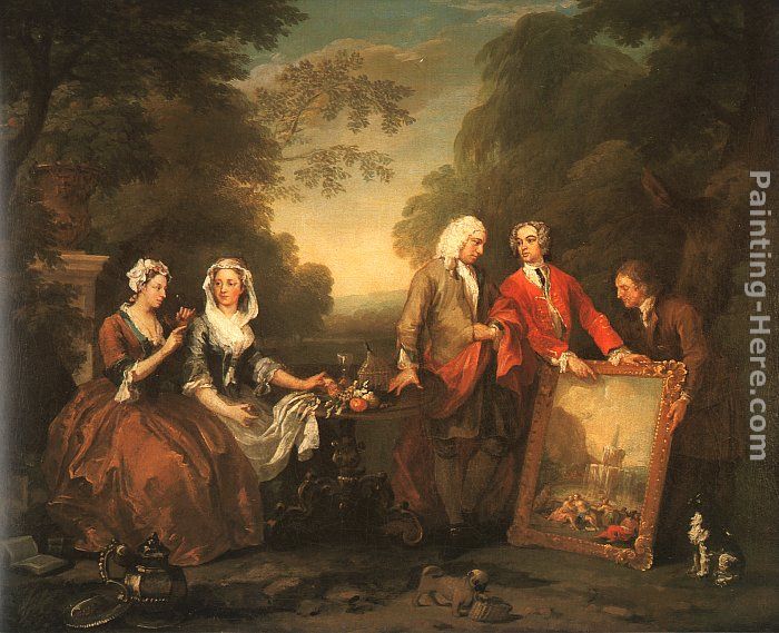 William Hogarth The Fountaine Family painting anysize 50% off