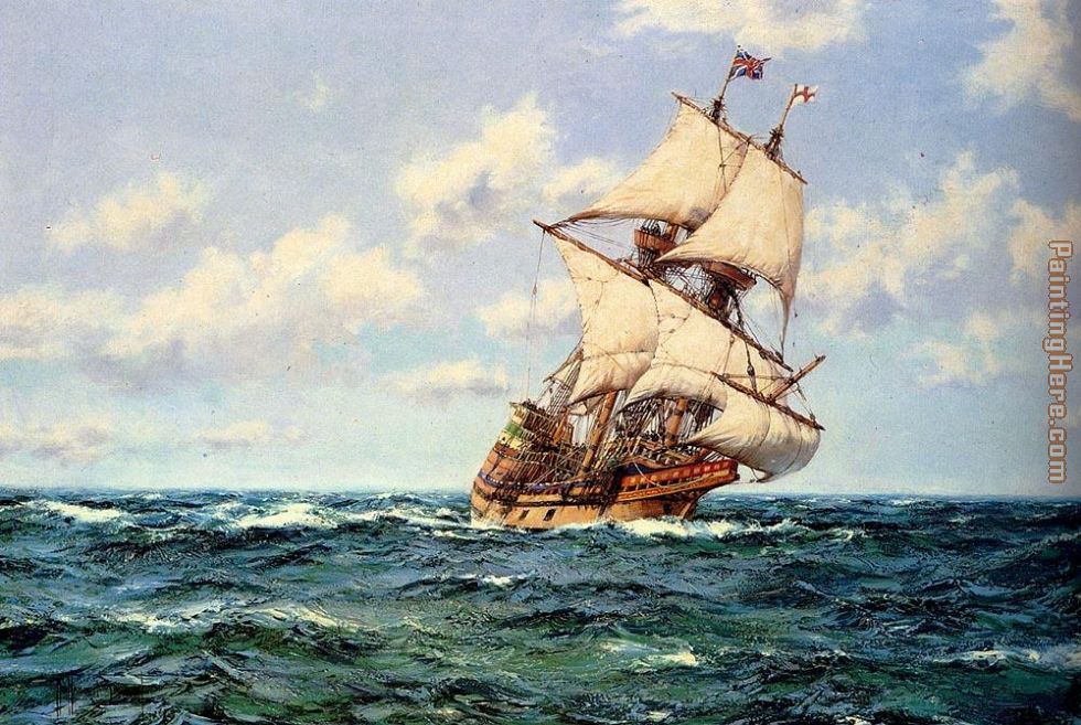 Montague Dawson Mayflower II on the Open Seas painting anysize 50% off