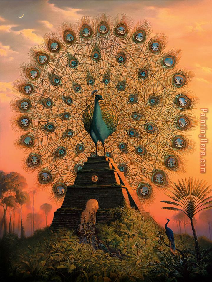 Vladimir Kush Sacred Bird of Yucatan